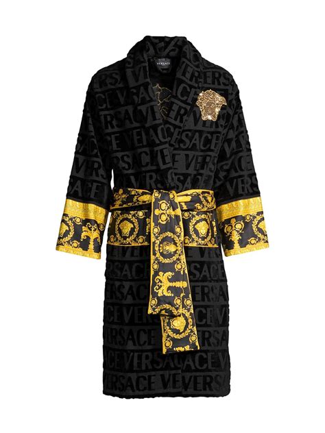 versace mens robe black and gold|versace bathrobe kenya.